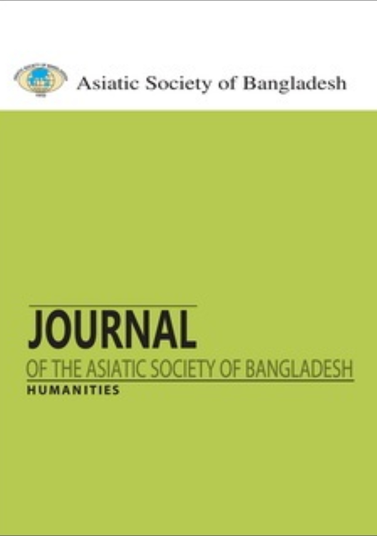 Journal of the Asiatic Society of Bangladesh (Hum.)